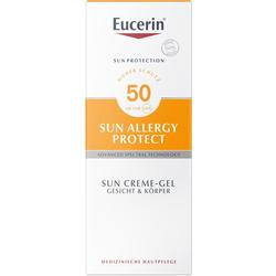 Verpackung von Eucerin Sun Allergy Protect Sonnencreme mit LSF 50.