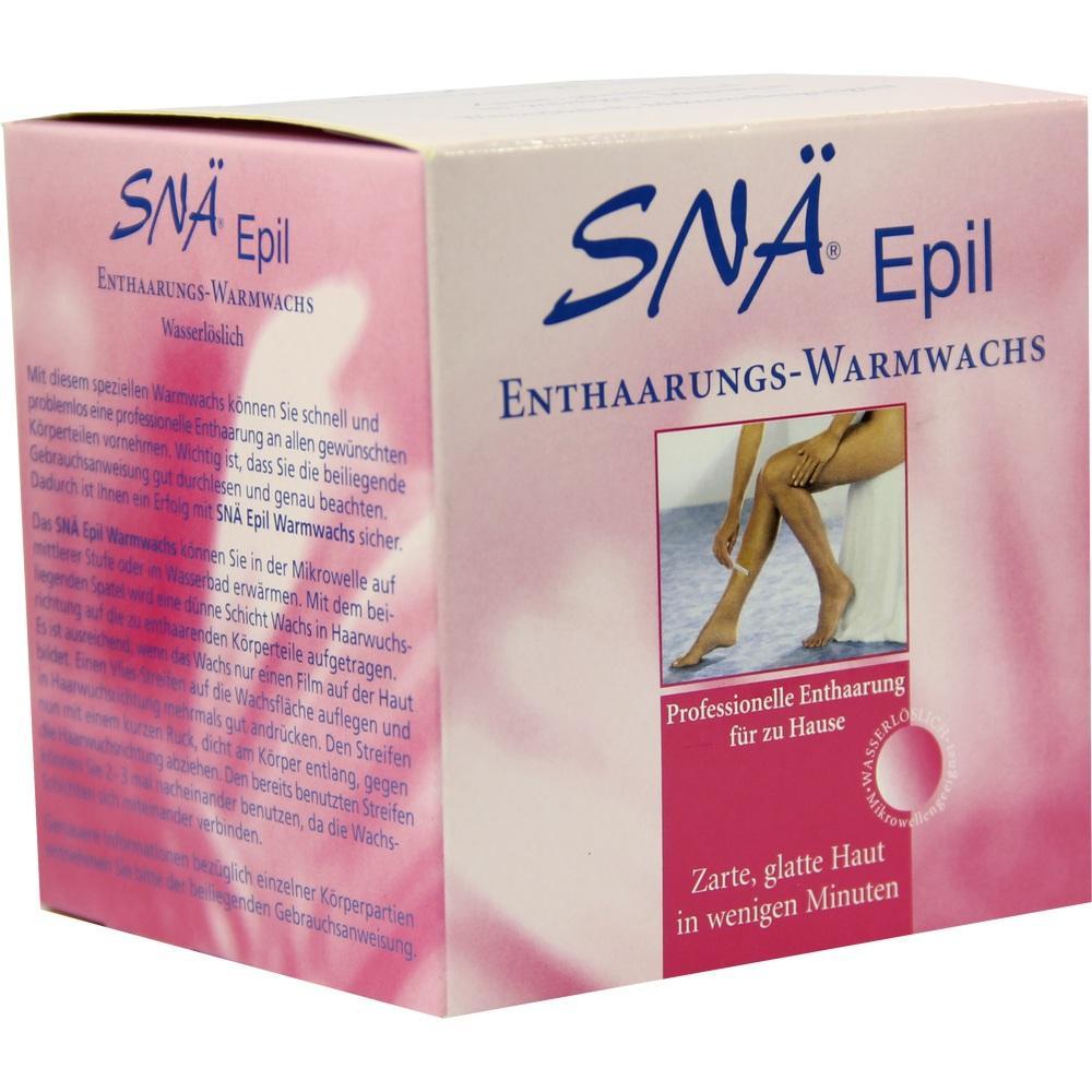 Eine pinke Schachtel mit Enthaarungs-Warmwachs für glatte Haut.